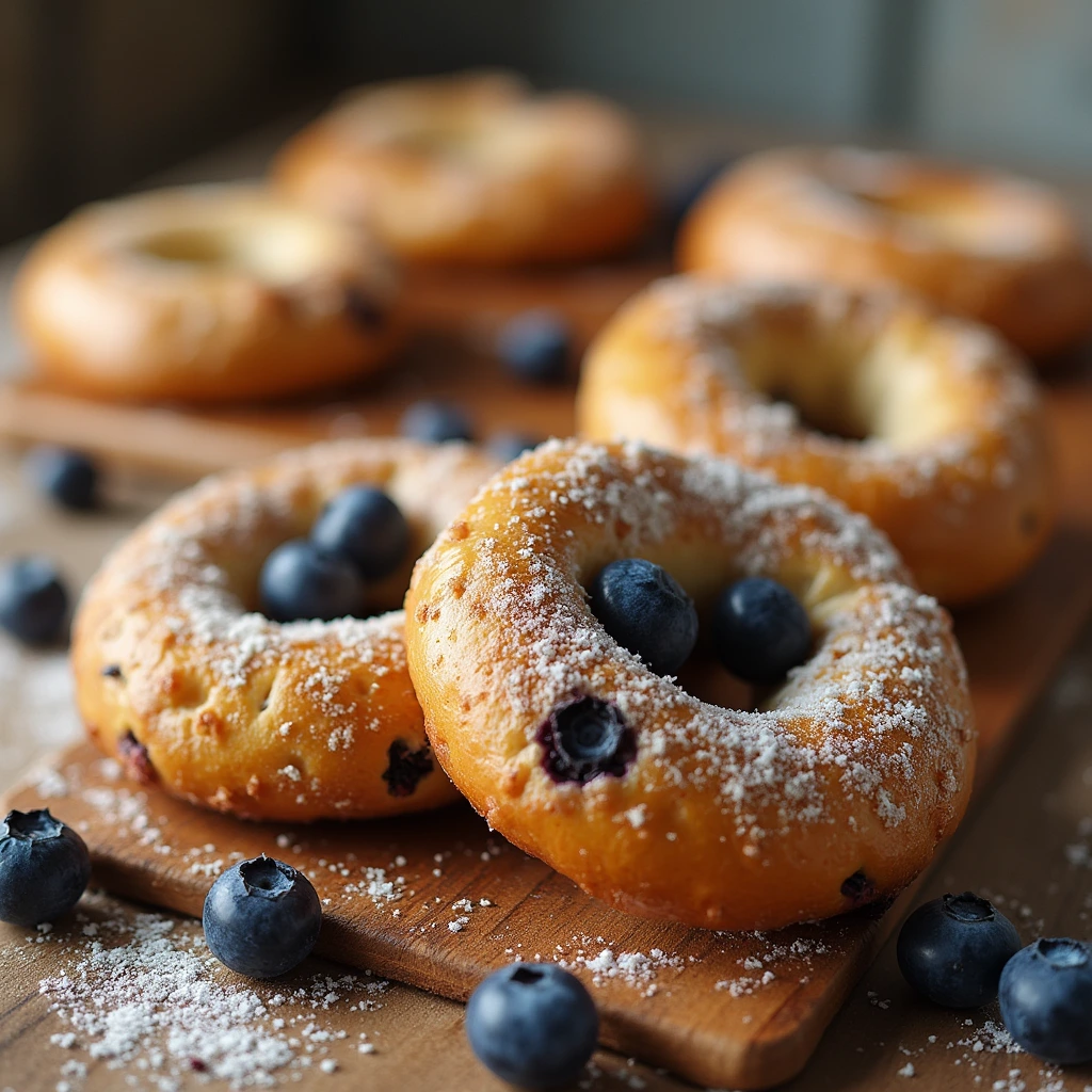 Blueberries Bagels image