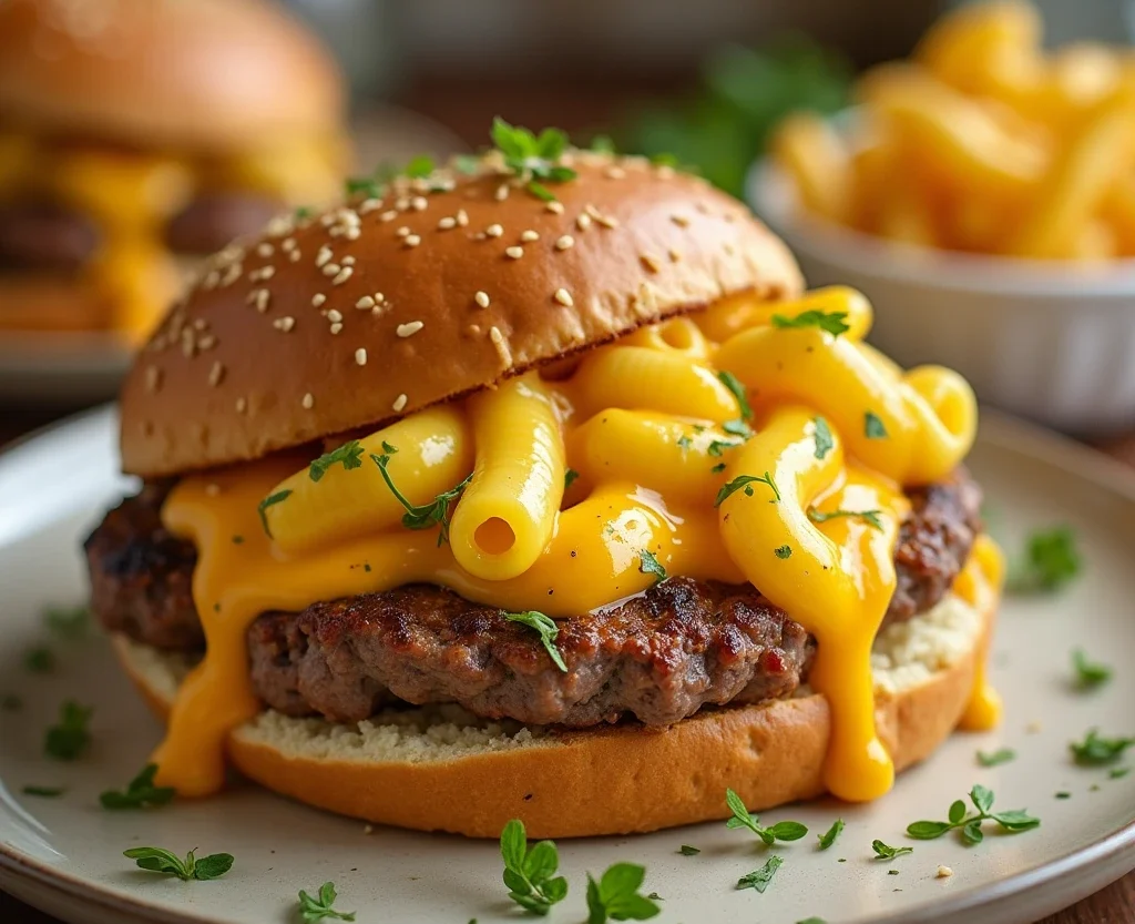 Macaroni and Cheese Burge