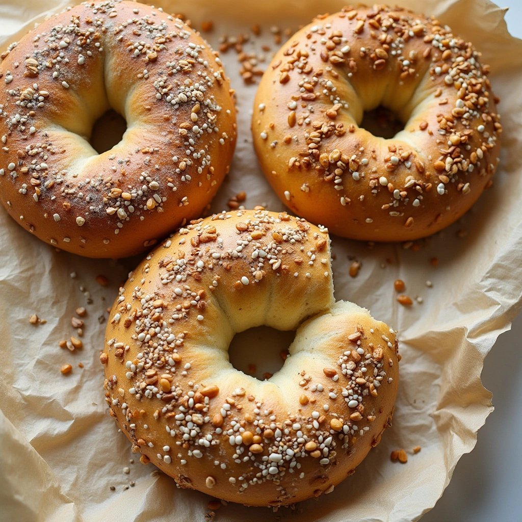 Freshly baked Everything Bagel 